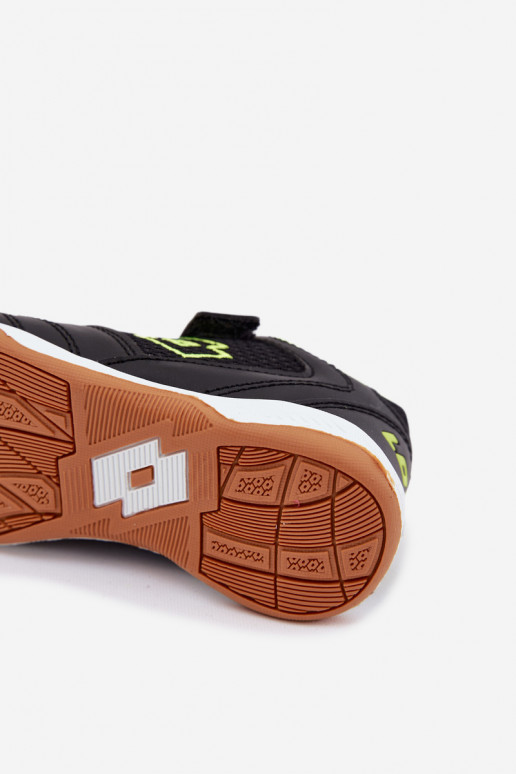 Scarpe sportive per bambini nere con chiusure adesive LOTTO INHIZZER 2600120K