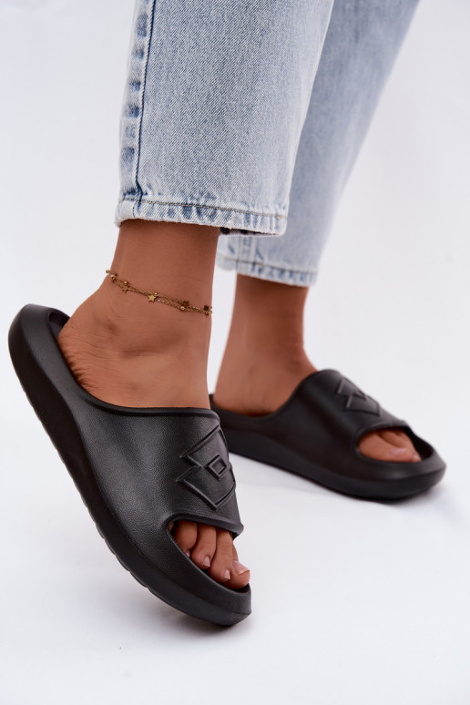 Pantofole leggere da donna LOTTO SLAY 2400471U colore nero