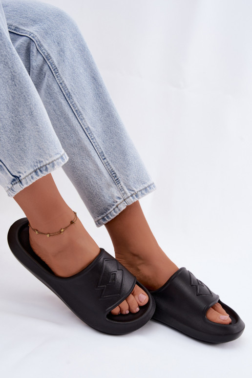 Pantofole leggere da donna LOTTO SLAY 2400471U colore nero