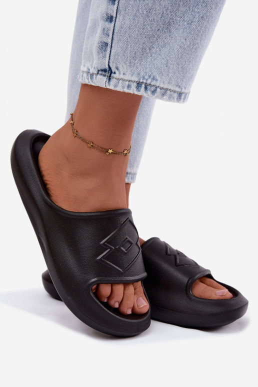 Pantofole leggere da donna LOTTO SLAY 2400471U colore nero