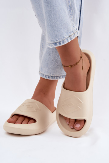 Pantofole leggere da donna LOTTO SLAY 2400471U colore sabbia 2