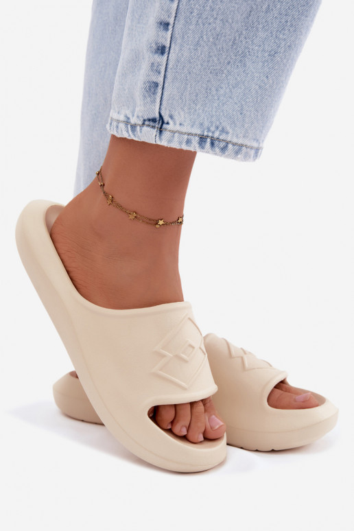Pantofole leggere da donna LOTTO SLAY 2400471U colore sabbia