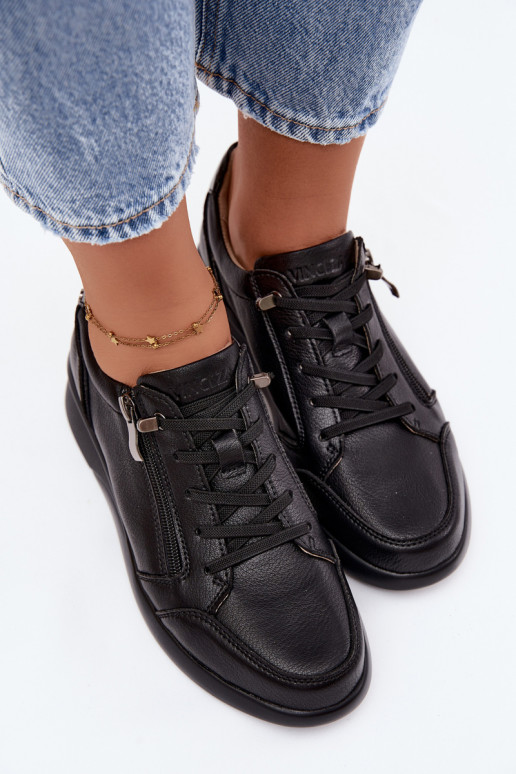 Sneakers da donna con piattaforma Vinceza 79644 colore nero