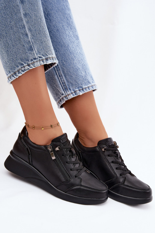 Sneakers da donna con piattaforma Vinceza 79644 colore nero