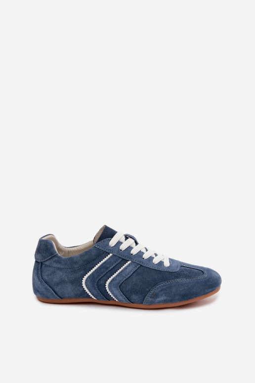 Sneakers da uomo in suede sintetico Sombra colore blu