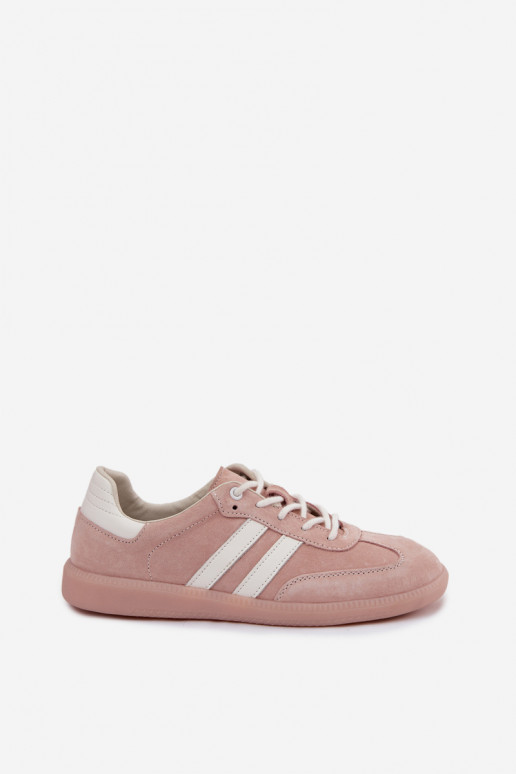 Sneakers da uomo in suede sintetico Ismina colore rosa