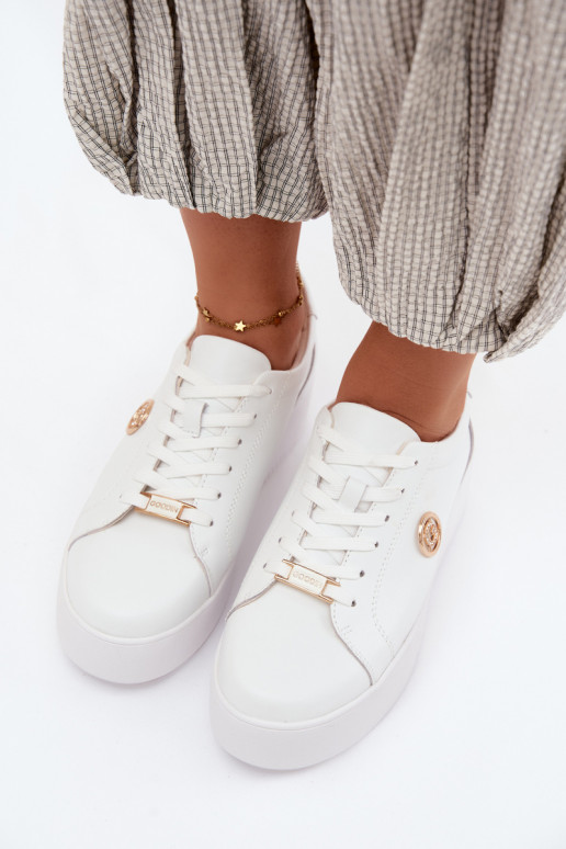 Sneakers bianchi da donna con piattaforma Dainty