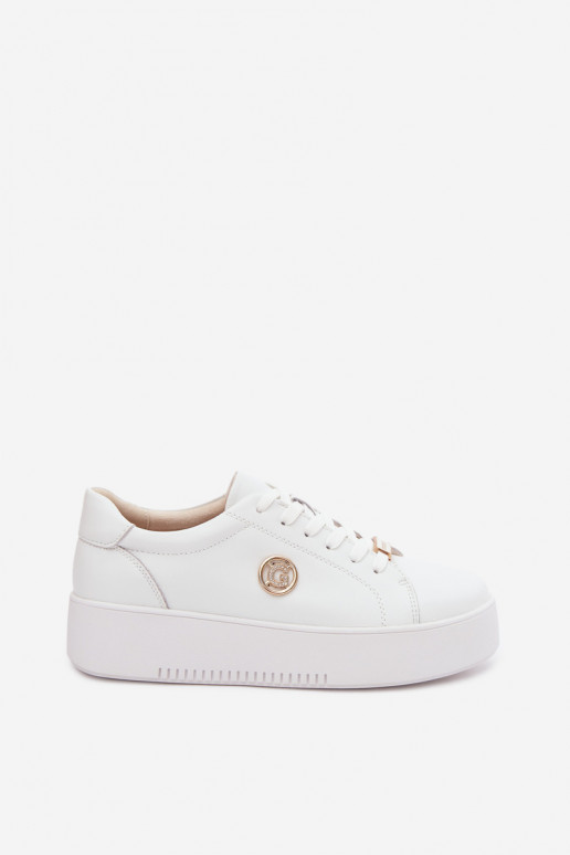 Sneakers bianchi da donna con piattaforma Dainty