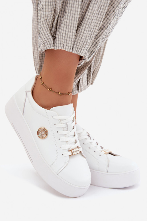 Sneakers bianchi da donna con piattaforma Dainty