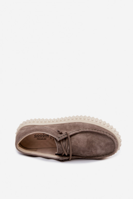Scarpe color argilla da donna in suede sintetico con piattaforma Jamila