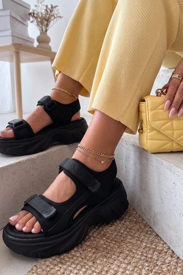 Sandali neri chunky Abigail 2