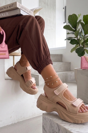 Sandali beige chunky Abigail 2