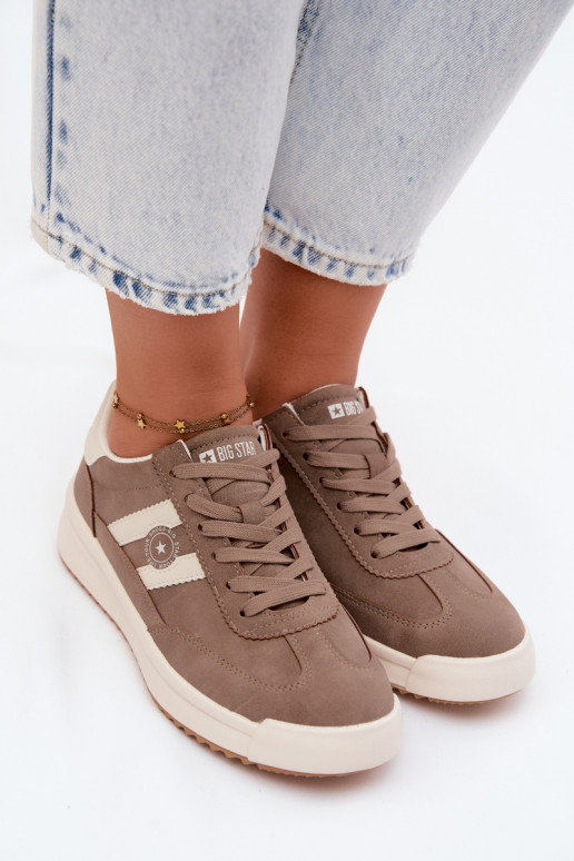 Scarpe sportive per donne Big Star UU274025 in colore sabbia