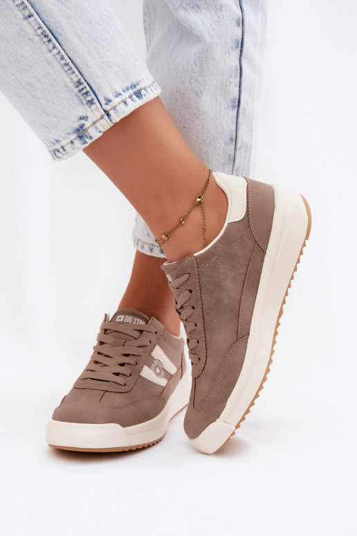 Scarpe sportive per donne Big Star UU274025 in colore sabbia