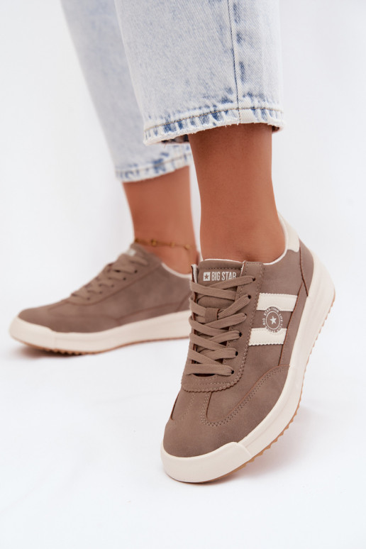 Scarpe sportive per donne Big Star UU274025 in colore sabbia