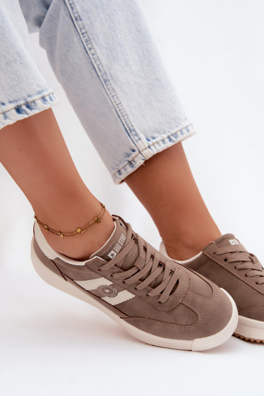 Scarpe sportive per donne Big Star UU274025 in colore sabbia