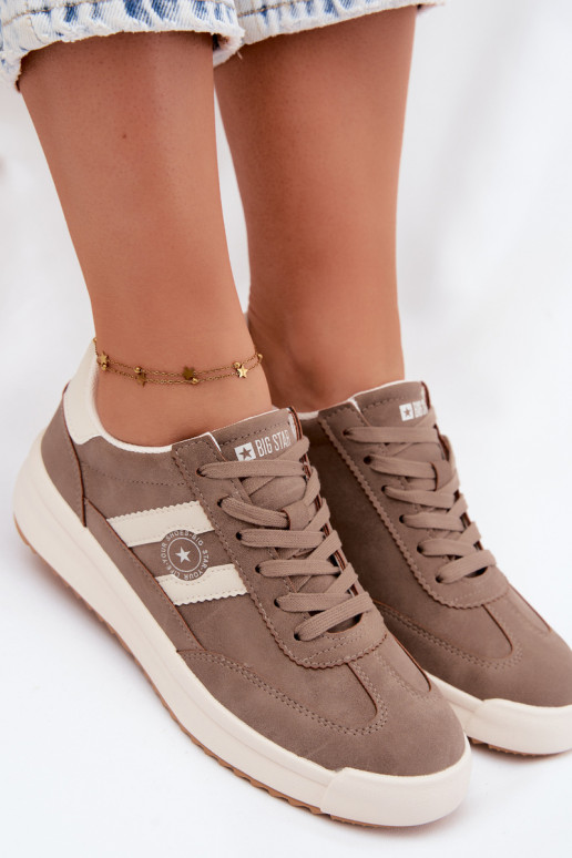 Scarpe sportive per donne Big Star UU274025 in colore sabbia