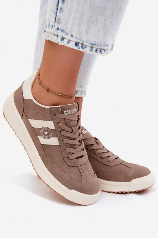 Scarpe sportive per donne Big Star UU274025 in colore sabbia