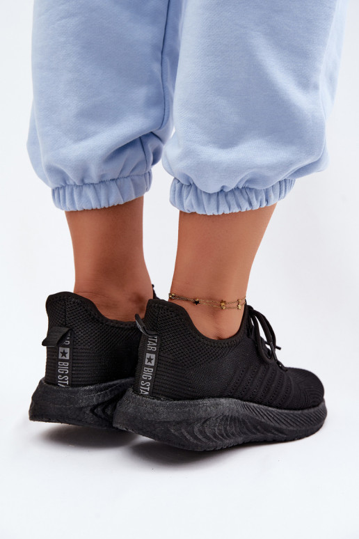 Scarpe sportive slip-on per donne Big Star UU274057 in colore nero