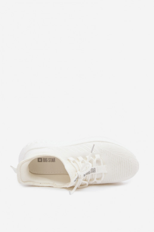 Scarpe sportive slip-on per donne Big Star UU274056 in colore bianco