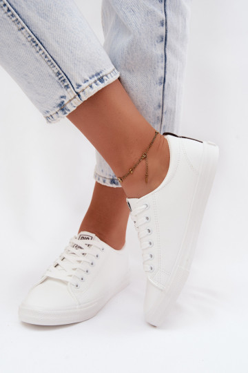 Sneakers da donna bianche in ecopelle Big Star TT274960