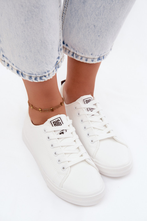 Sneakers da donna bianche in ecopelle Big Star TT274960