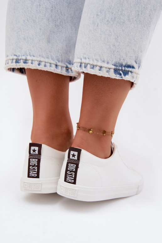 Sneakers da donna bianche in ecopelle Big Star TT274960