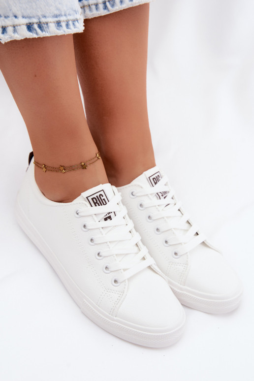 Sneakers da donna bianche in ecopelle Big Star TT274960