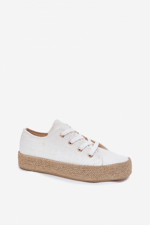 Scarpe casual bianche con piattaforma Princa