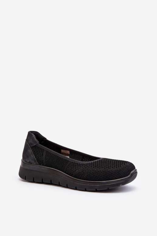 Ballerine nere con platforma Aviaba