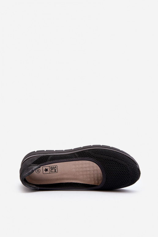 Ballerine nere con platforma Aviaba