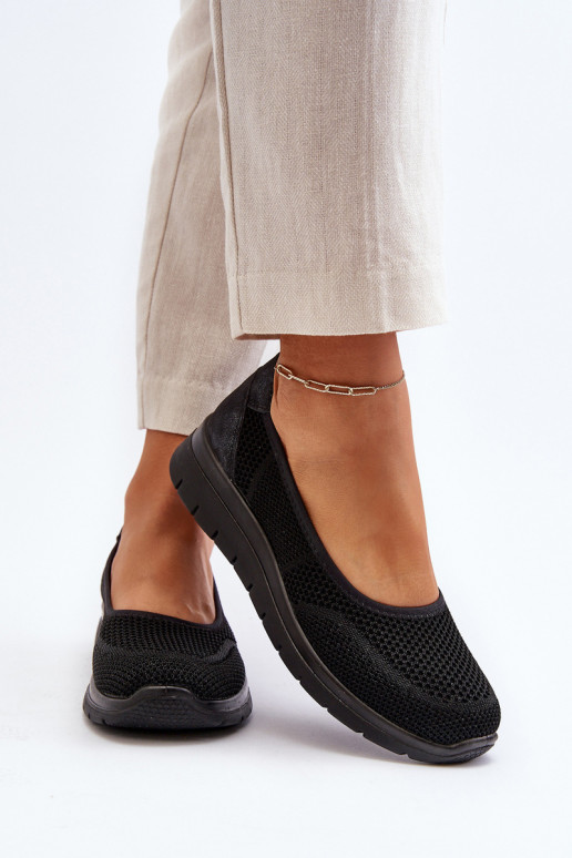 Ballerine nere con platforma Aviaba