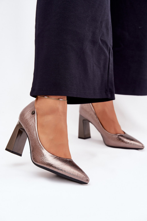 Scarpe con tacco grigie Vinceza 62252