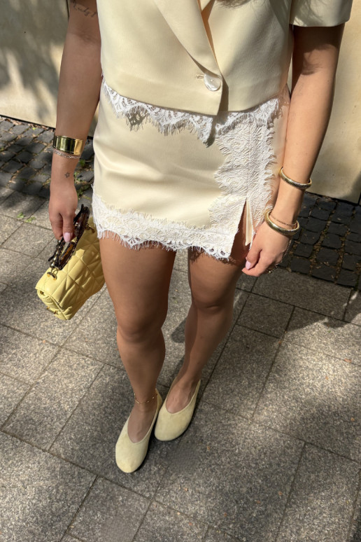 Ballerine gialle in ecopelle scamosciata Camdena