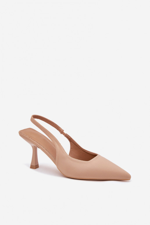 Sandali color sabbia da donna con tacchi sottili Lunira