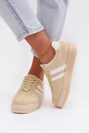 Scarpe sportive gialle con piattaforma Giselia