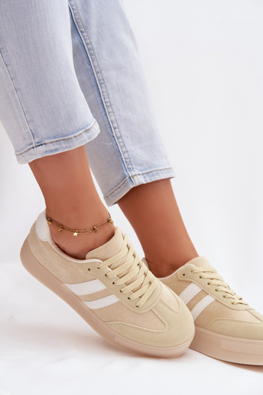 Scarpe sportive gialle con piattaforma Giselia
