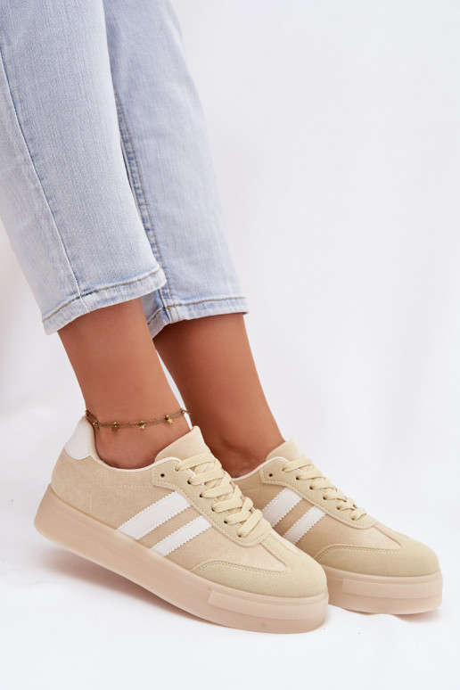 Scarpe sportive gialle con piattaforma Giselia