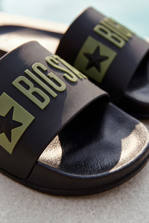 Ciabatte da uomo nere "Big Star SS174359"