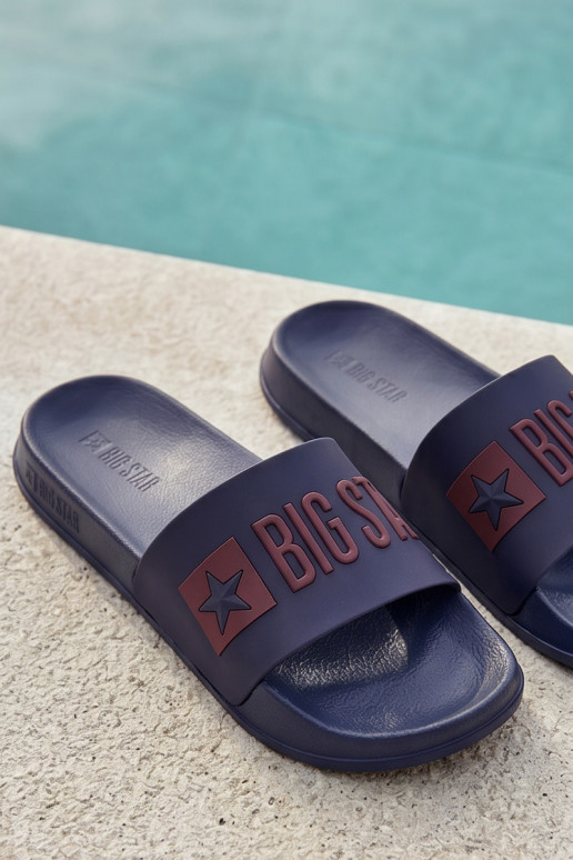 Ciabatte da uomo blu scuro "Big Star SS174361"