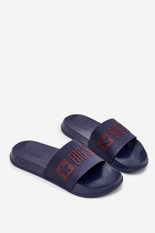 Ciabatte da uomo blu scuro "Big Star SS174361"