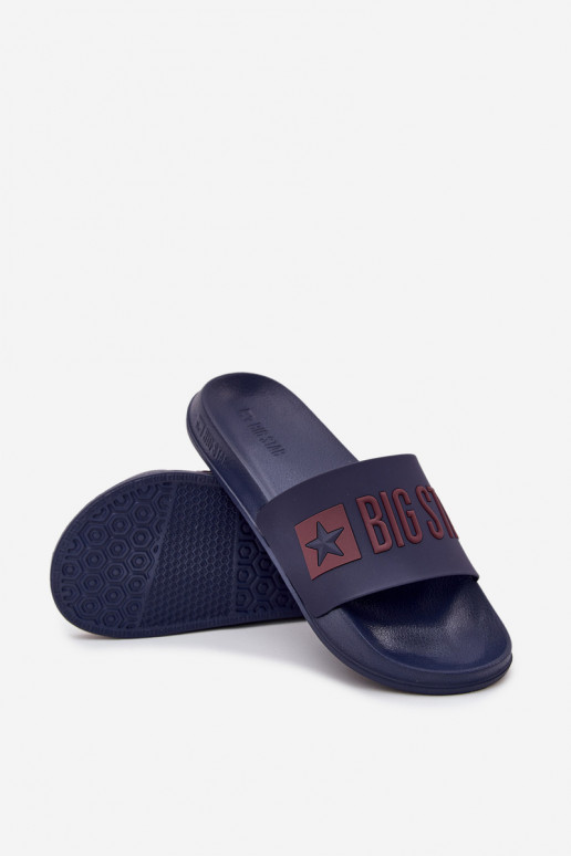 Ciabatte da uomo blu scuro "Big Star SS174361"