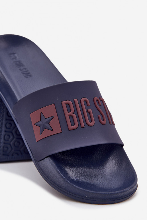 Ciabatte da uomo blu scuro "Big Star SS174361"