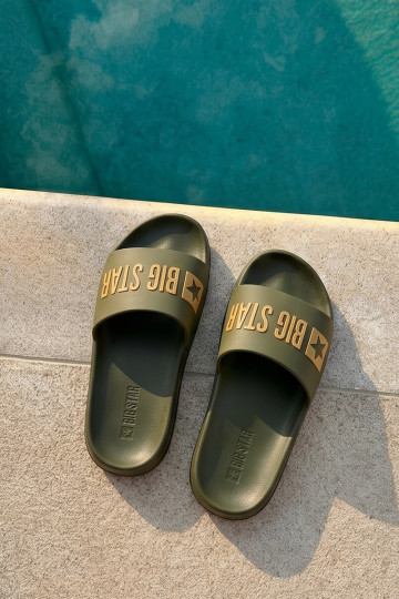 Ciabatte da uomo verdi "Big Star SS174360"