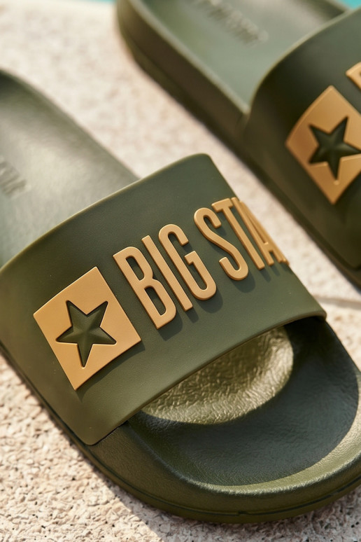 Ciabatte da uomo verdi "Big Star SS174360"