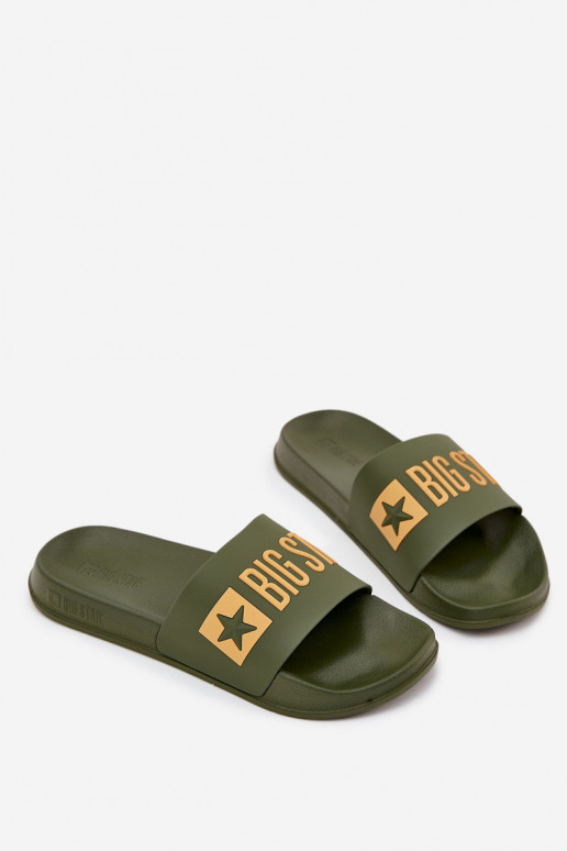 Ciabatte da uomo verdi "Big Star SS174360"
