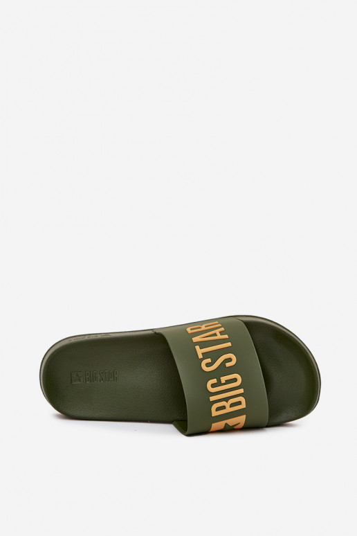 Ciabatte da uomo verdi "Big Star SS174360"