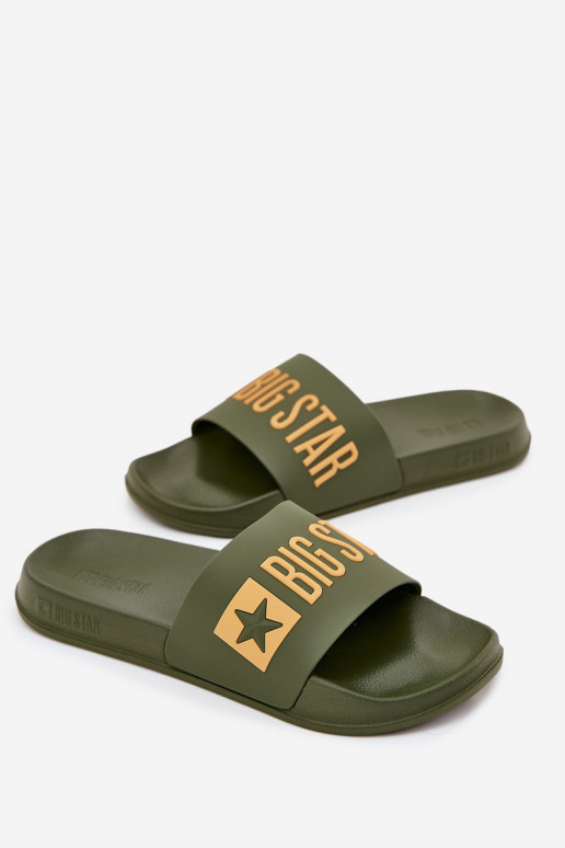 Ciabatte da uomo verdi "Big Star SS174360"