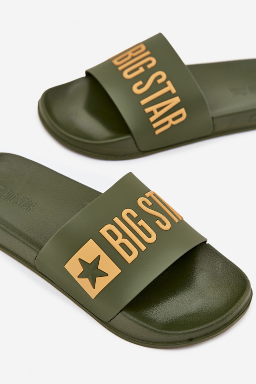 Ciabatte da uomo verdi "Big Star SS174360"