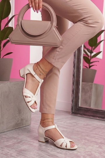 Mule bianche con plateau Thea 2